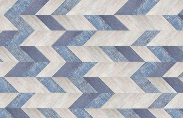 Пробковое покрытие CorkStyle Chevron Blue (1235*305*6 мм) HC